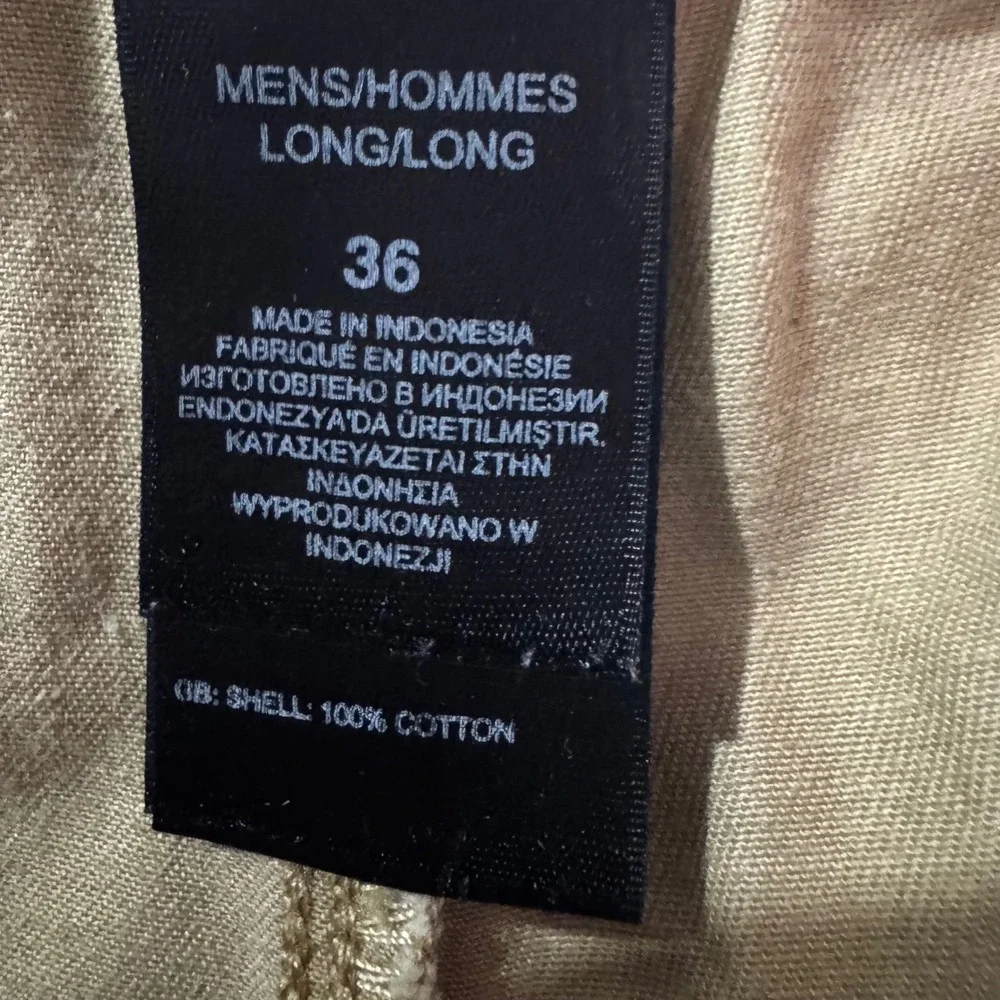 The North Face Mens Tekware Chino Shorts Khaki Tan Cotton Size 36 Long‎